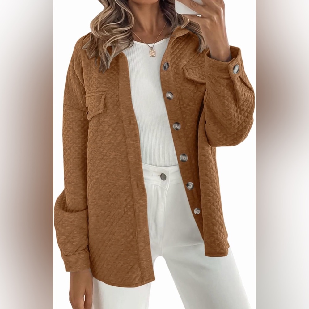 Women's Quilted Brown Jacket